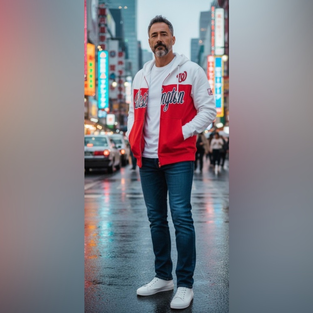 new-Washington Logo Official MBL 
 2X long sleeve Jacket 
Hooded , full zipper - Picture 2 of 10